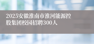 2025安徽淮南市淮河能源控股集团校园招聘300人