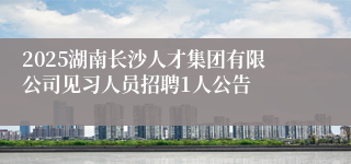 2025湖南长沙人才集团有限公司见习人员招聘1人公告
