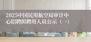 2025中国民用航空局审计中心招聘拟聘用人员公示（一）