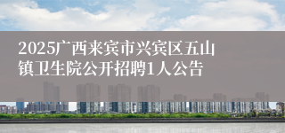 2025广西来宾市兴宾区五山镇卫生院公开招聘1人公告