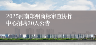 2025河南郑州商标审查协作中心招聘20人公告