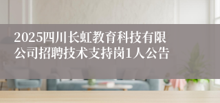 2025四川长虹教育科技有限公司招聘技术支持岗1人公告