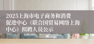 2025上海市电子商务和消费促进中心（联合国贸易网络上海中心）拟聘人员公示