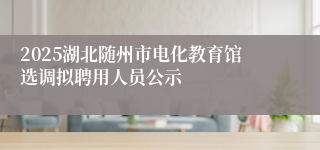 2025湖北随州市电化教育馆选调拟聘用人员公示