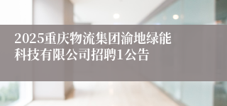 2025重庆物流集团渝地绿能科技有限公司招聘1公告