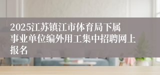 2025江苏镇江市体育局下属事业单位编外用工集中招聘网上报名