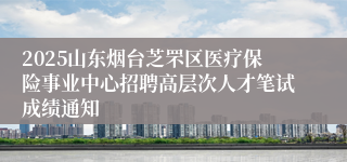 2025山东烟台芝罘区医疗保险事业中心招聘高层次人才笔试成绩通知