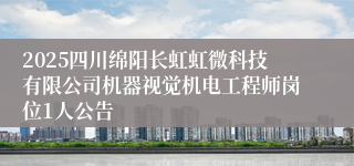 2025四川绵阳长虹虹微科技有限公司机器视觉机电工程师岗位1人公告