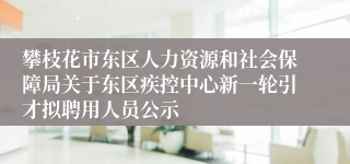 攀枝花市东区人力资源和社会保障局关于东区疾控中心新一轮引才拟聘用人员公示
