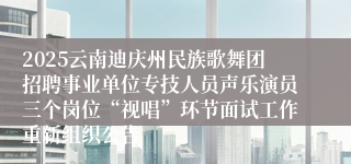 2025云南迪庆州民族歌舞团招聘事业单位专技人员声乐演员三个岗位“视唱”环节面试工作重新组织公告