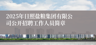 2025年日照盐粮集团有限公司公开招聘工作人员简章
