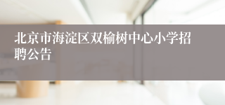 北京市海淀区双榆树中心小学招聘公告