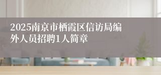 2025南京市栖霞区信访局编外人员招聘1人简章