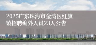 2025广东珠海市金湾区红旗镇招聘编外人员23人公告