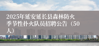 2025年延安延长县森林防火季节性扑火队员招聘公告（50人）