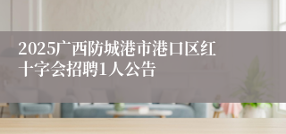 2025广西防城港市港口区红十字会招聘1人公告