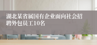 湖北某省属国有企业面向社会招聘外包员工10名