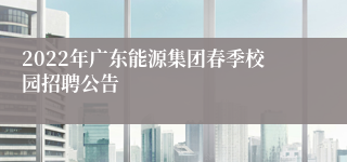 2022年广东能源集团春季校园招聘公告